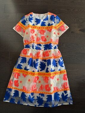 P.A.R.O.S.H floral tea length dress Small